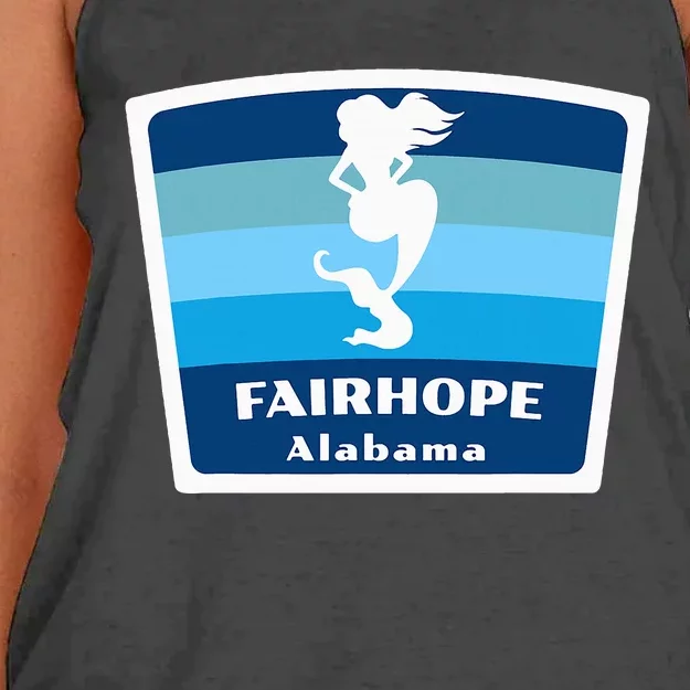 Fairhope Alabama Al Beach Mermaid Vacation Souvenir Women's Knotted Racerback Tank