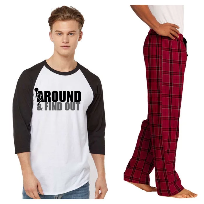 F Around And Find Out Funny Raglan Sleeve Pajama Set