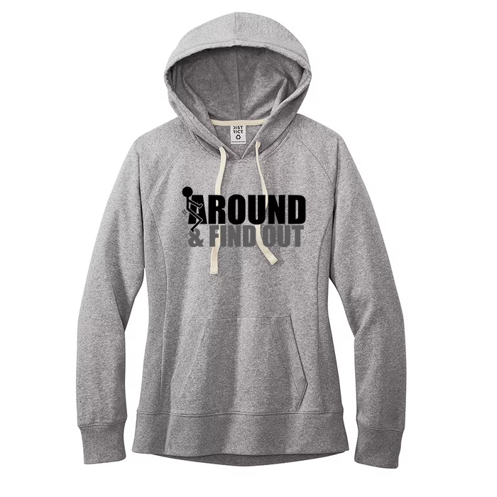 F Around And Find Out Funny Women's Fleece Hoodie