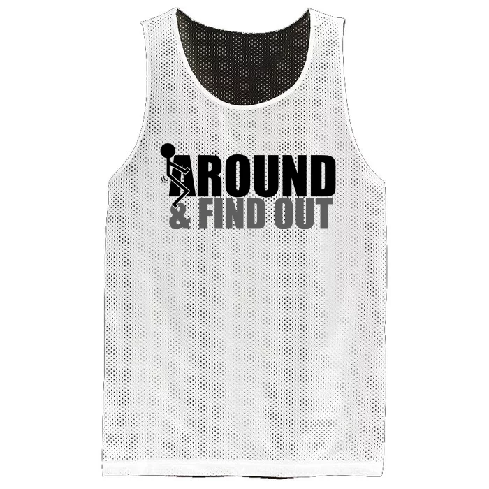 F Around And Find Out Funny Mesh Reversible Basketball Jersey Tank