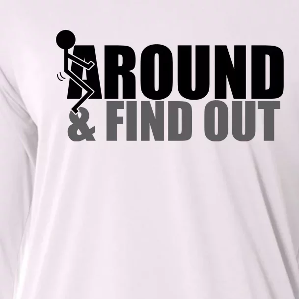 F Around And Find Out Funny Cooling Performance Long Sleeve Crew