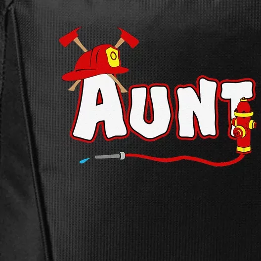 Firefighter Aunt Auntie Fire Department Hydrant Gift City Backpack