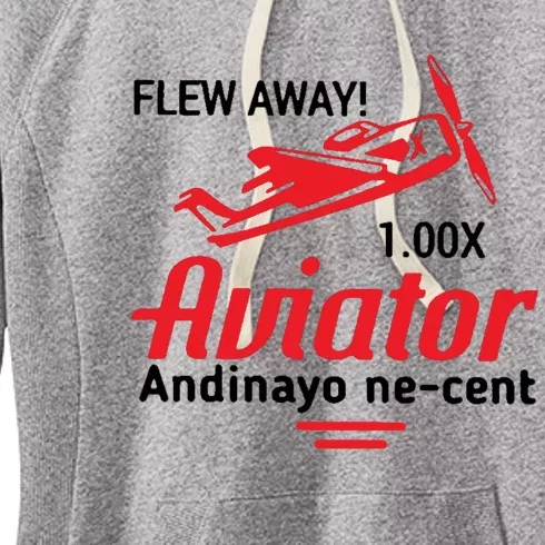 Flew Away Aviator Andinayo Ne Cent Women's Fleece Hoodie