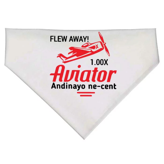 Flew Away Aviator Andinayo Ne Cent USA-Made Doggie Bandana