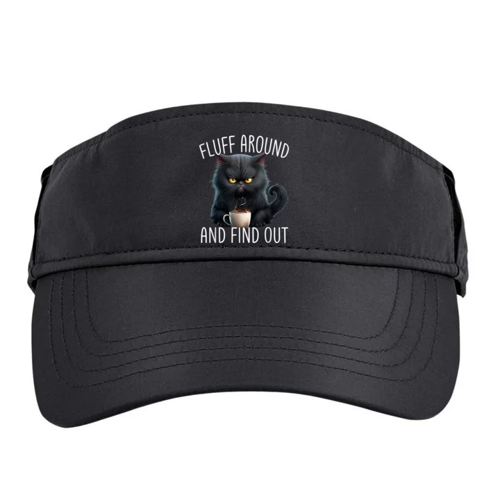 Fluff Around And Find Out Funny Cat Adult Humor Adult Drive Performance Visor