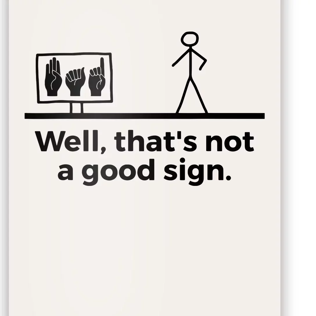 Funny ASL American Sign Language Poster