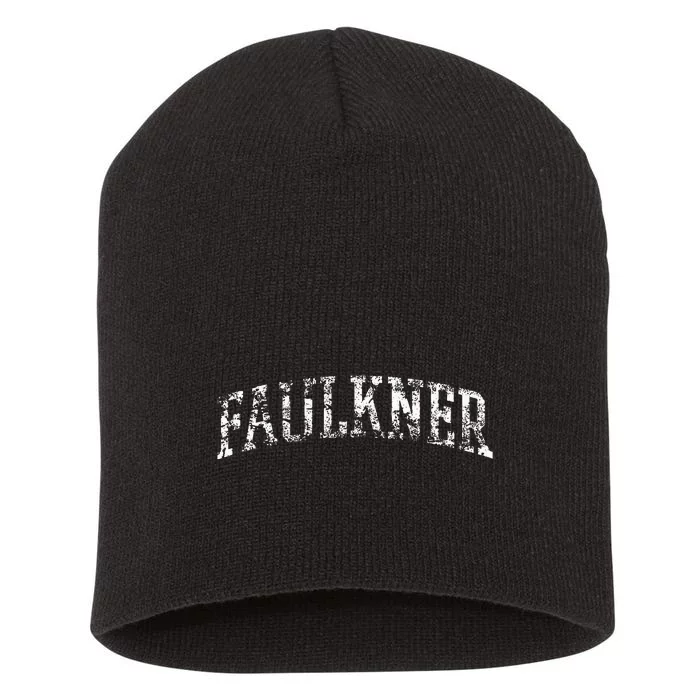 Faulkner Athletic Arch College University Alumni Short Acrylic Beanie