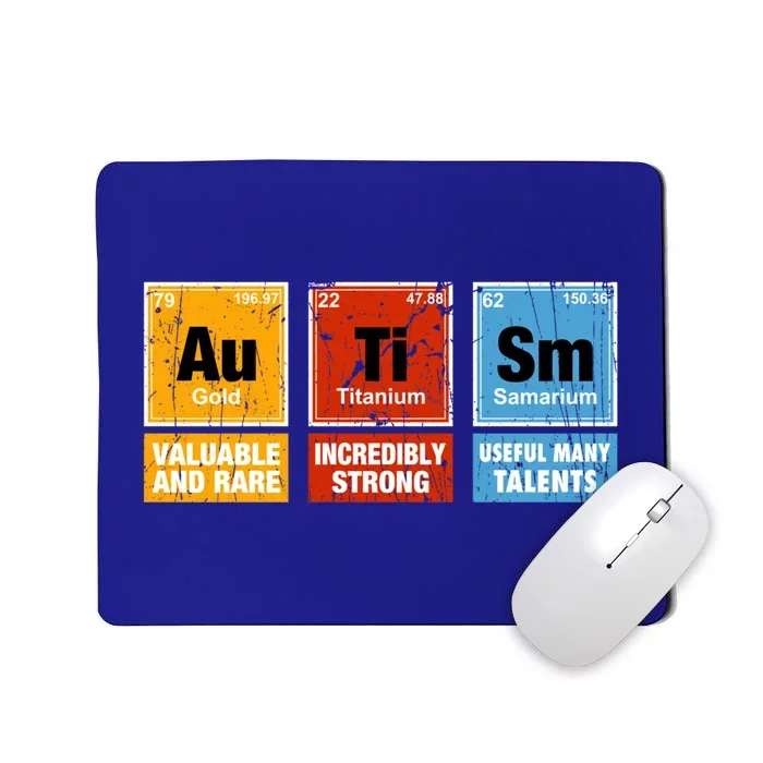 Funny Autism Awareness Chemistry Periodic Table Elets Asd Meaningful Gift Mousepad