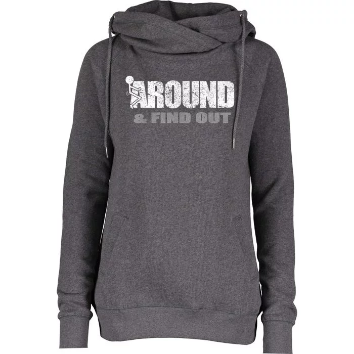 Funk Around And Find Gift Womens Funnel Neck Pullover Hood