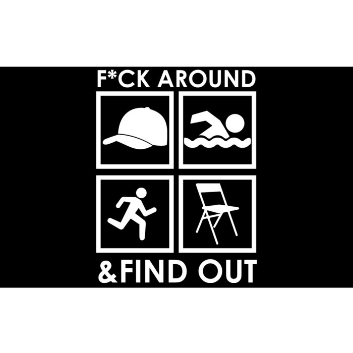 Fuck Around And Find Out Hat Chair Swim Run Bumper Sticker