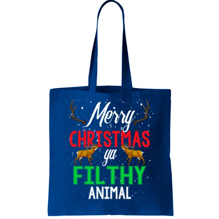 Funny Alone At Home Movies Merry Christmas You Filty Animal Gift Tote Bag