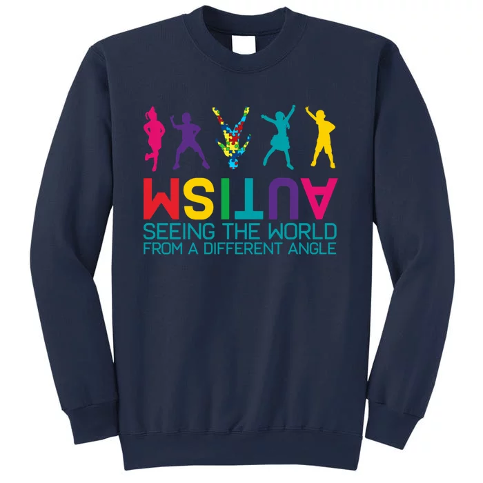 Funny Autism Awareness Seeing The World From Different Angles Sweatshirt