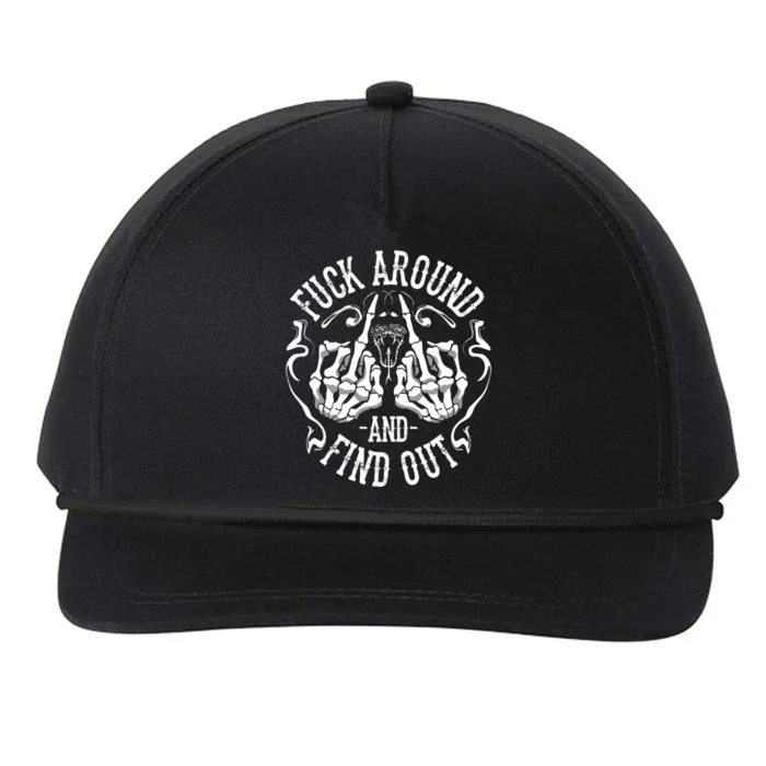 Fuck Around And Find Out Snapback Five-Panel Rope Hat