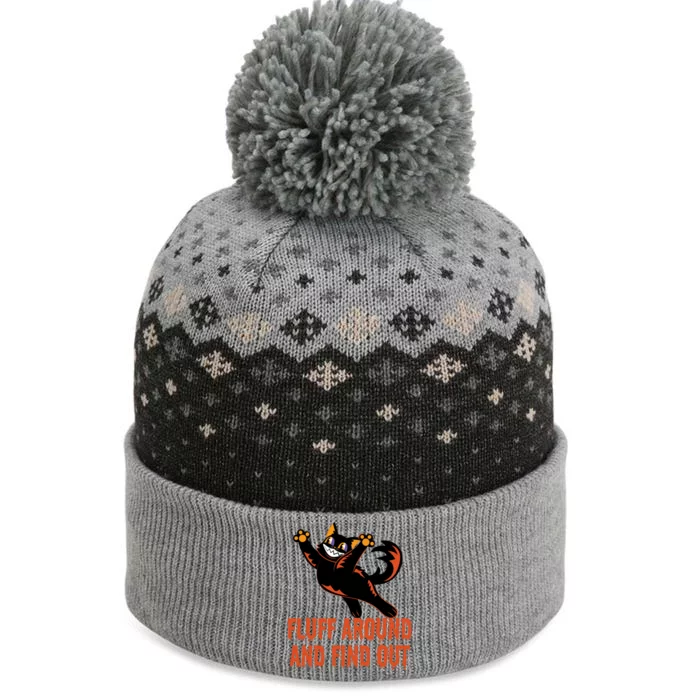 Fluff Around And Find Out The Baniff Cuffed Pom Beanie