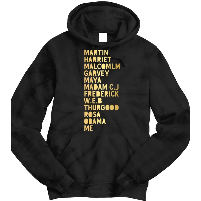 Famous African Americans Historical Figures Black History Tie Dye Hoodie