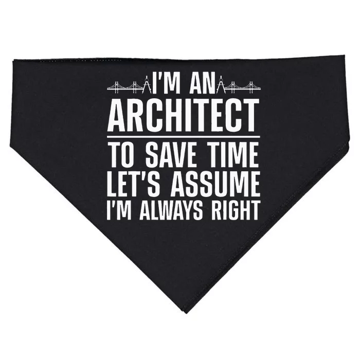 Funny Architect Art For Wo Future Architecture Lover USA-Made Doggie Bandana