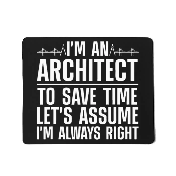 Funny Architect Art For Wo Future Architecture Lover Mousepad