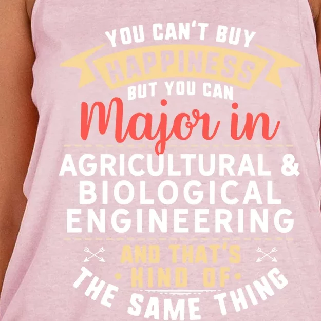 Funny Agricultural And Biological Engineering Major Student Gift Women's Knotted Racerback Tank