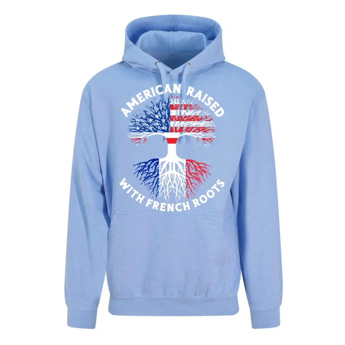 French American American French Flag Roots Funny Unisex Surf Hoodie