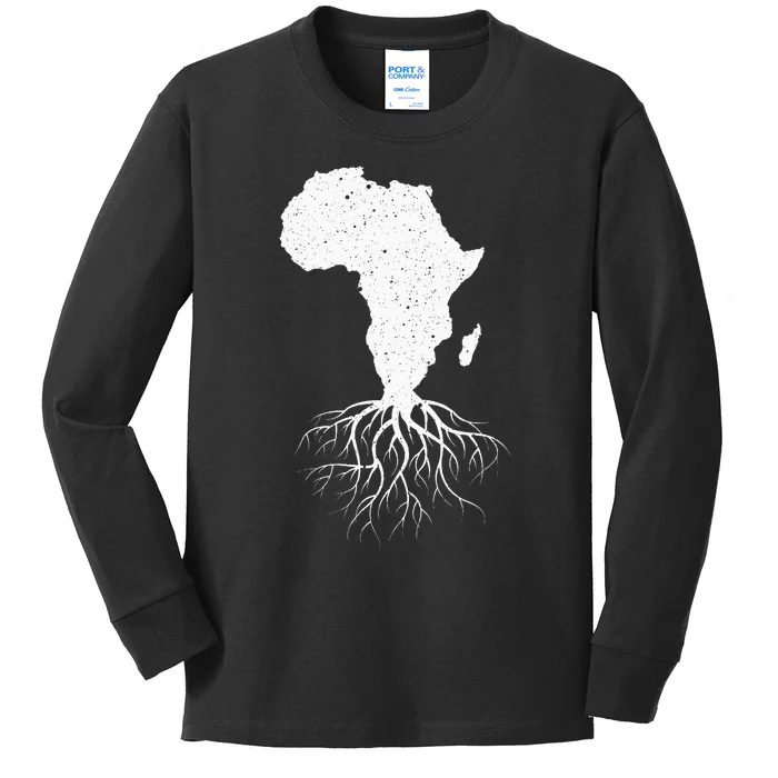 Funny Africa Art African American Lovers Kids Long Sleeve Shirt