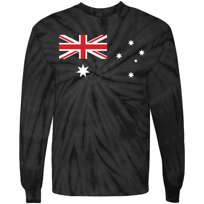 For Australian Australia Flag Day Tie-Dye Long Sleeve Shirt