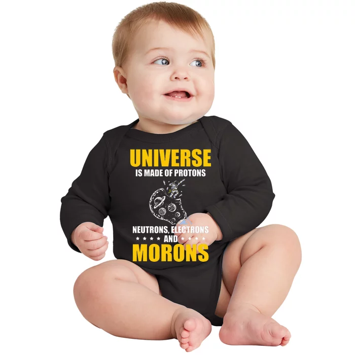 funny Astrophysicist Astrophysic Astronomy Telescope Baby Long Sleeve Bodysuit