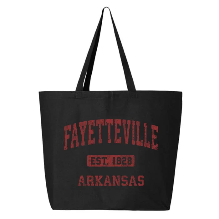 Fayetteville Arkansas Ar Vintage Athletic Sports Design 25L Jumbo Tote