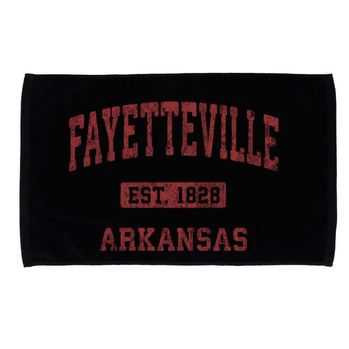 Fayetteville Arkansas Ar Vintage Athletic Sports Design Microfiber Hand Towel