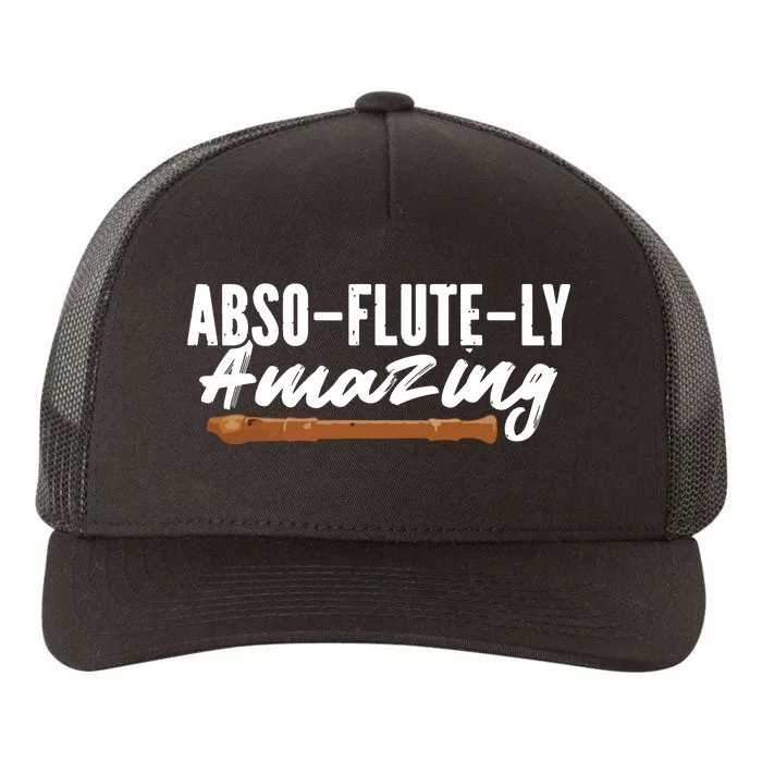 Flutist AbsoFluteLy Amazing Flute Player Yupoong Adult 5-Panel Trucker Hat