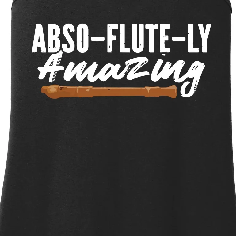 Flutist AbsoFluteLy Amazing Flute Player Ladies Essential Tank