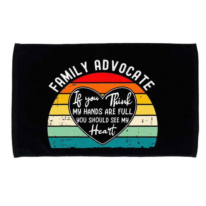 Family Advocate Appreciation Thank You Microfiber Hand Towel