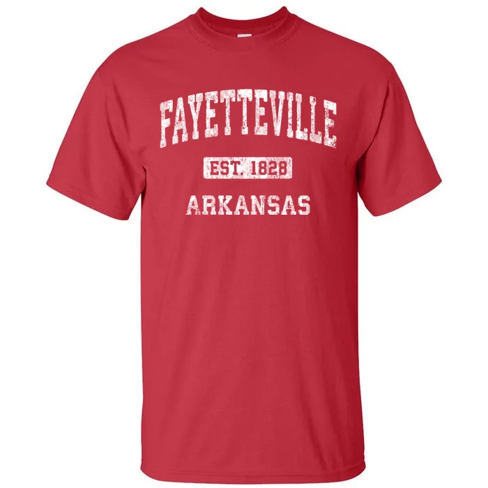 Fayetteville Arkansas Ar Vintage Athletic Sports Design Tall T-Shirt