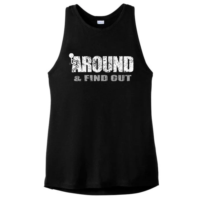 Fuck Around And Find Out Ladies Tri-Blend Wicking Tank