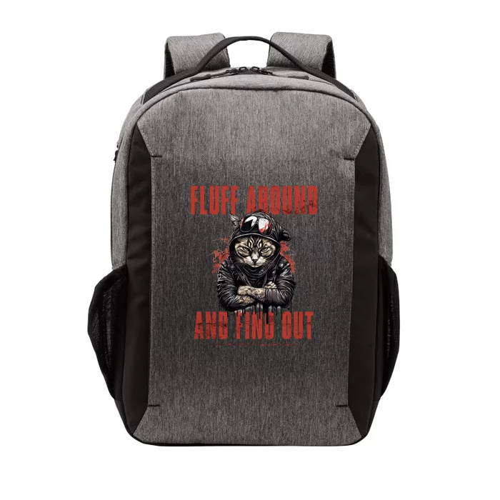 Fluff Around And Find Out Funny Cat Humor Vector Backpack