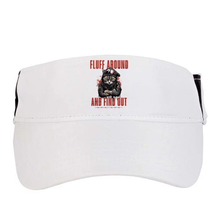 Fluff Around And Find Out Funny Cat Humor Adult Drive Performance Visor