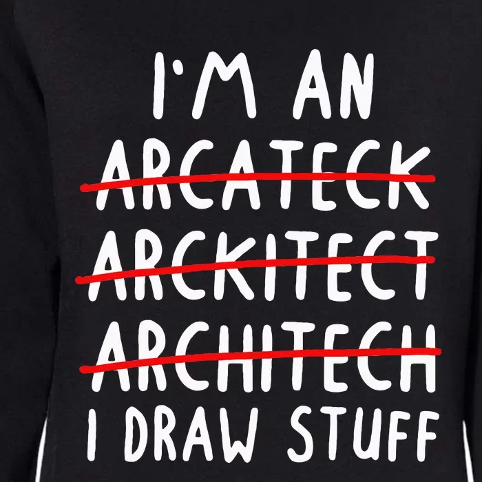 Funny Architect Art Wo Future Architecture Pun Lovers Womens California Wash Sweatshirt