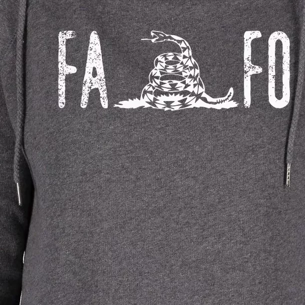 Fuck Around And Find Out Fafo Womens Funnel Neck Pullover Hood