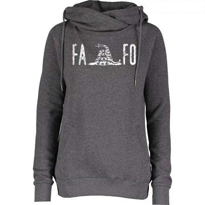 Fuck Around And Find Out Fafo Womens Funnel Neck Pullover Hood