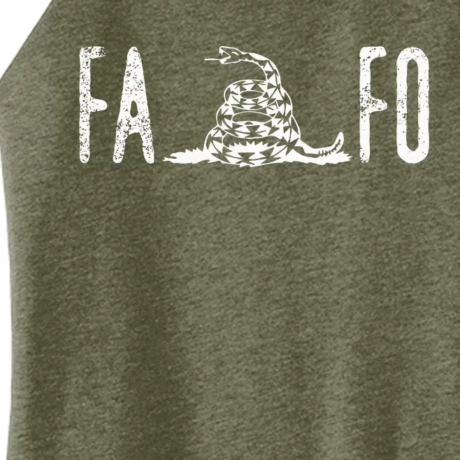 Fuck Around And Find Out Fafo Women’s Perfect Tri Rocker Tank