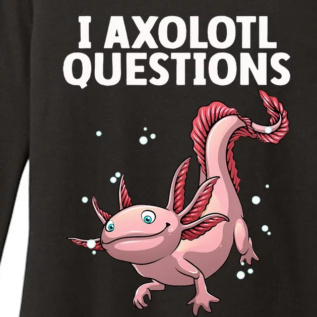 Funny Axolotl Art For Axolotl Questions Axolotl Womens CVC Long Sleeve Shirt