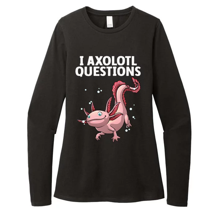 Funny Axolotl Art For Axolotl Questions Axolotl Womens CVC Long Sleeve Shirt