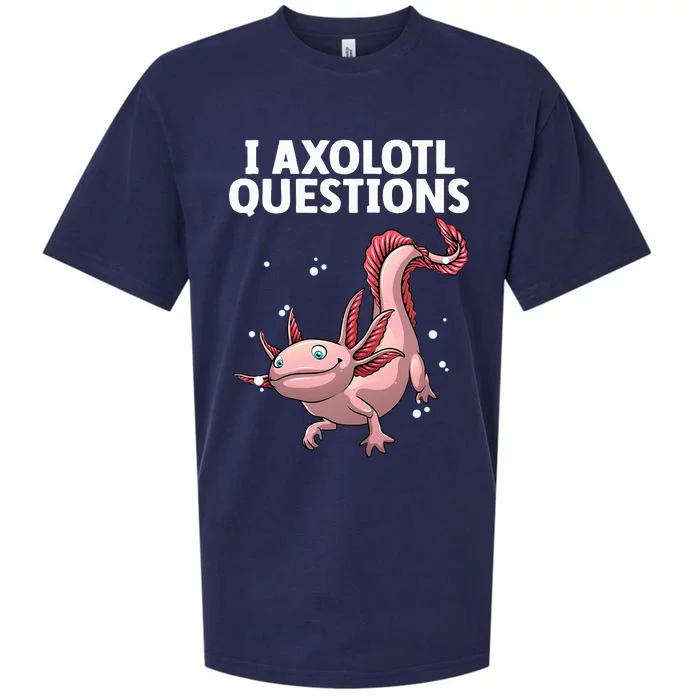 Funny Axolotl Art For Axolotl Questions Axolotl Sueded Cloud Jersey T-Shirt