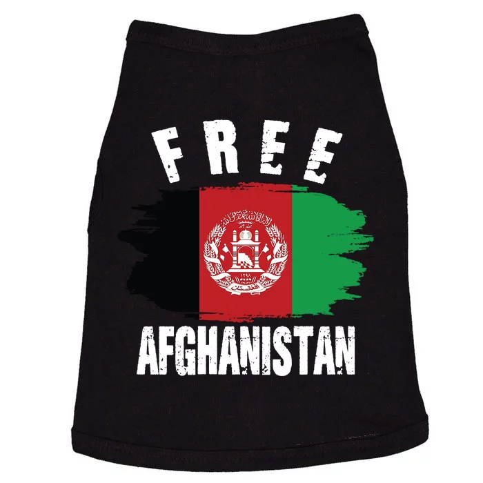 Free Afghanistan AFG Flag Doggie Tank