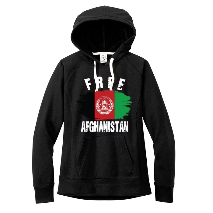 Free Afghanistan AFG Flag Women's Fleece Hoodie