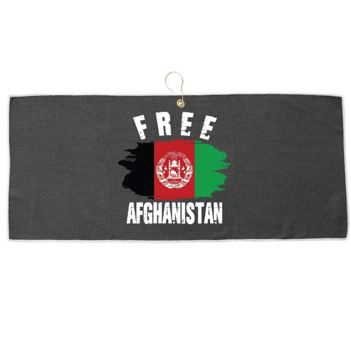 Free Afghanistan AFG Flag Large Microfiber Waffle Golf Towel