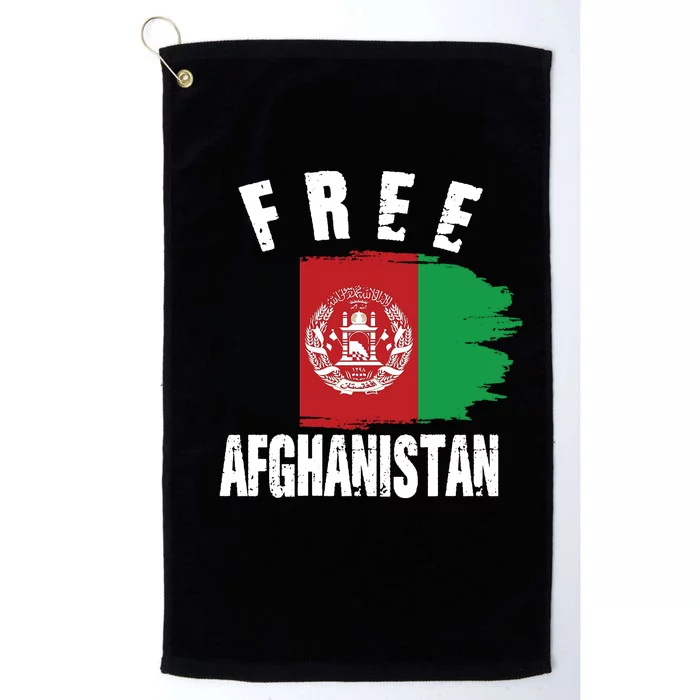 Free Afghanistan AFG Flag Platinum Collection Golf Towel