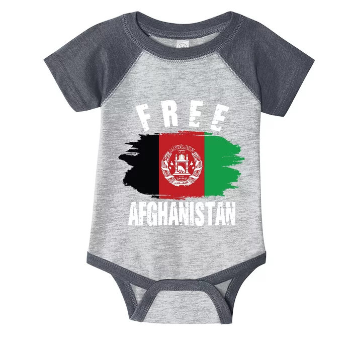 Free Afghanistan AFG Flag Infant Baby Jersey Bodysuit