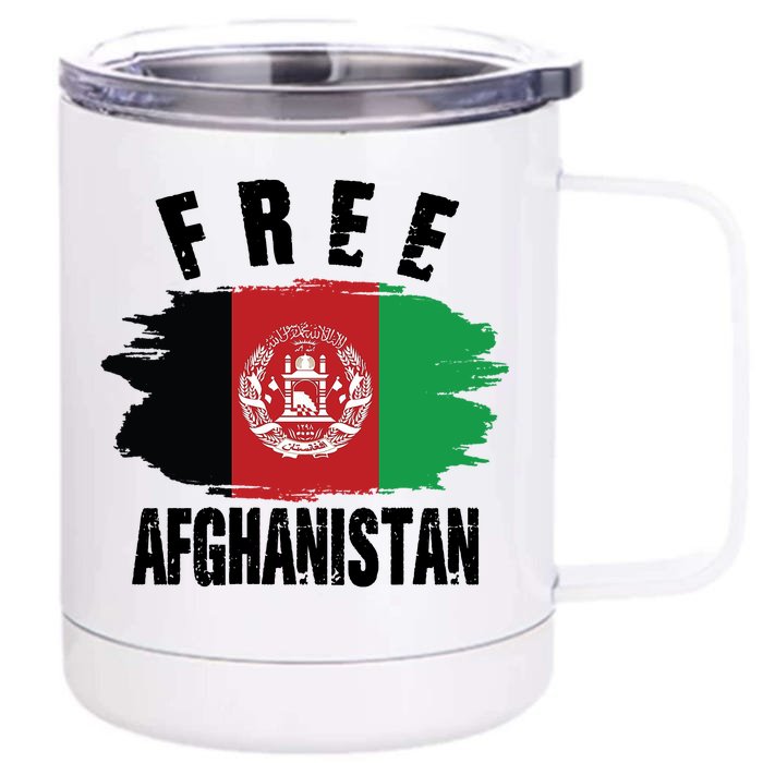 Free Afghanistan AFG Flag Front & Back 12oz Stainless Steel Tumbler Cup