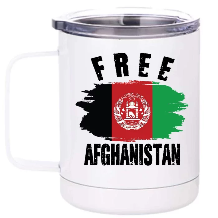 Free Afghanistan AFG Flag Front & Back 12oz Stainless Steel Tumbler Cup