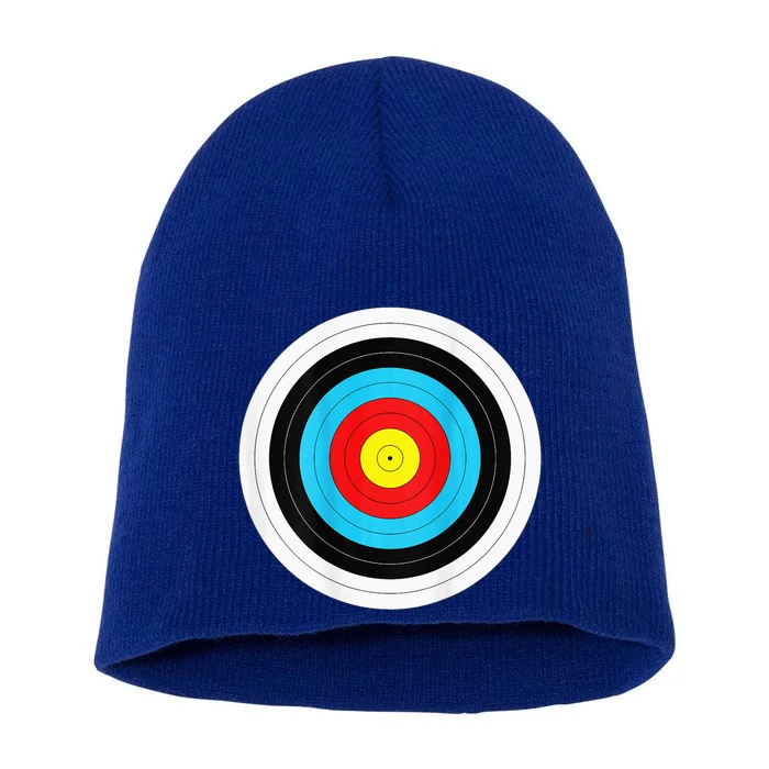 Funny Arrow And Archery Target Short Acrylic Beanie